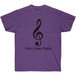 Here Comes Treble T-Shirt(Purple)