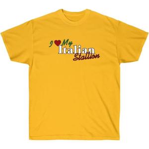 I Love My Italian Stallion Shirt(Gold)