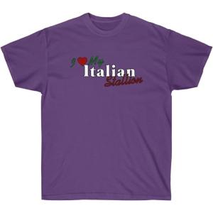 I Love My Italian Stallion Shirt(Purple)