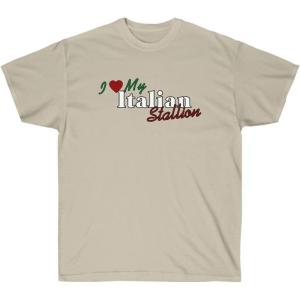 I Love My Italian Stallion Shirt(Sand)