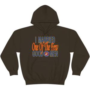 I Married One Of The Few Good Men Hoodie(Dark Chocolate)
