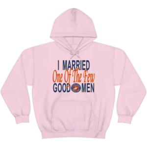 I Married One Of The Few Good Men Hoodie(Light Pink)