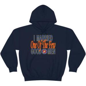 I Married One Of The Few Good Men Hoodie(Navy)