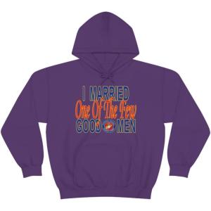 I Married One Of The Few Good Men Hoodie(Purple)