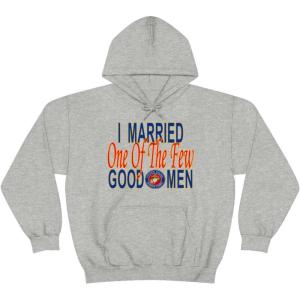 I Married One Of The Few Good Men Hoodie(Sport Grey)