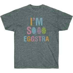 I’m So Eggstra Tee(Dark Heather)