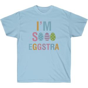I’m So Eggstra Tee(Light Blue)