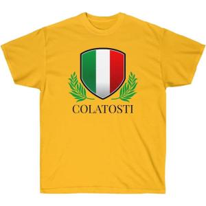 Italian Family Name Tee(Gold)