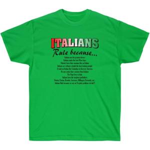 Italian’s Rule Italian T-Shirt(Irish Green)