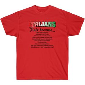 Italian’s Rule Italian T-Shirt(Red)