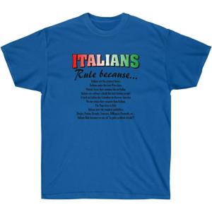Italian’s Rule Italian T-Shirt(Royal)