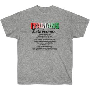 Italian’s Rule Italian T-Shirt(Sport Grey)