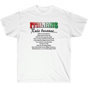 Italian’s Rule Italian T-Shirt(White)