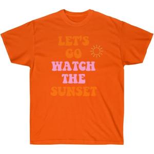Let’s Go Watch The Sunset Tee(Orange)