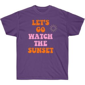 Let’s Go Watch The Sunset Tee(Purple)