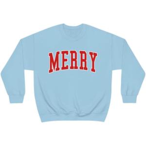 Merry Sweatshirt(Light Blue)