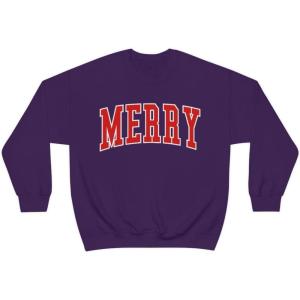 Merry Sweatshirt(Purple)