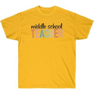 Middle School Teacher Tee(Gold)