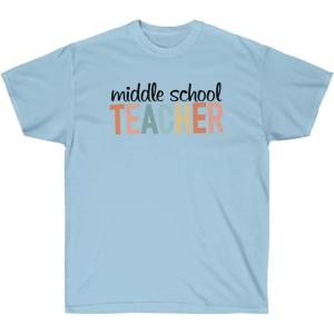 Middle School Teacher Tee(Light Blue)