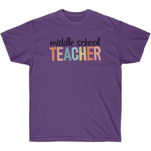 Middle School Teacher Tee(Purple)