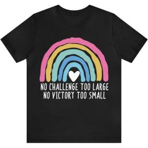 No Challenge Too Large Unisex Jersey Short Sleeve Tee(Black)