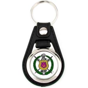 Omega Psi Phi Leatherette Teardrop Key Chain