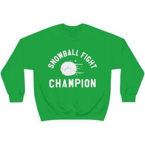 Snowball Fight Champion Sweatshirt(Irish Green)