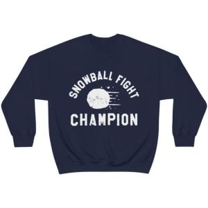 Snowball Fight Champion Sweatshirt(Navy)