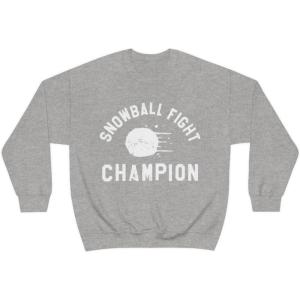 Snowball Fight Champion Sweatshirt(Sport Grey)