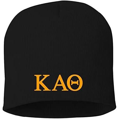 imageGreekgear Kappa Alpha Theta 8 Inch Beanie Black