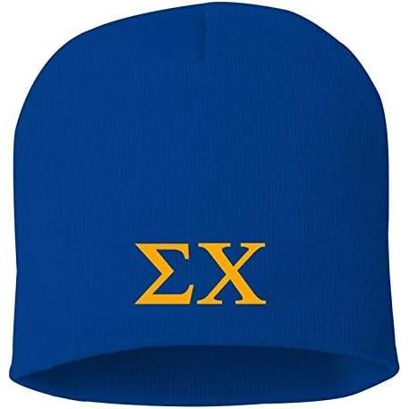 imageGreekgear Sigma Chi 8 Inch Beanie Royal Blue