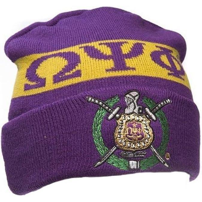 imageOmega Psi Phi Knit Beanie Purple