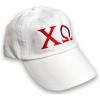 Chi Omega Chi O Letter Hat(White)