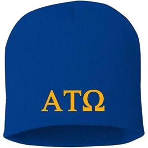 Greekgear Alpha Tau Omega ATO 8 Inch Beanie Royal Blue