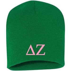 Greekgear Delta Zeta 8 Inch Beanie Kelly Green