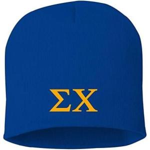Greekgear Sigma Chi 8 Inch Beanie Royal Blue