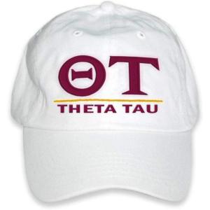 Greekgear Theta Tau World Famous Line Hat(White)