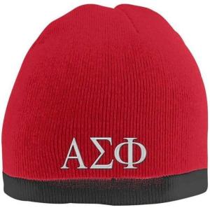 Greekgear mens Beanie(Red/Black)