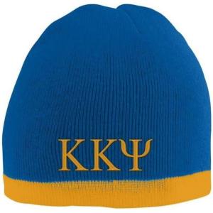 Greekgear mens Beanie(Royal/Gold)