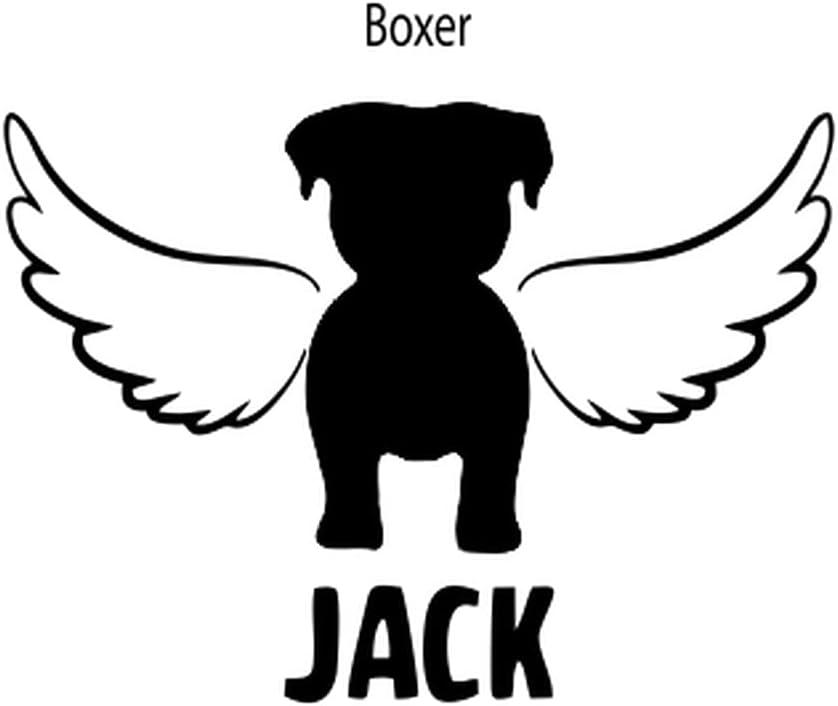 imagePersonalized in Memory of Boxer Dog Decal Sticker4 Wide