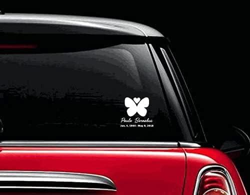 imagePersonalized in Memory of Butterfly Decal Sticker 6 Inches12 Inches