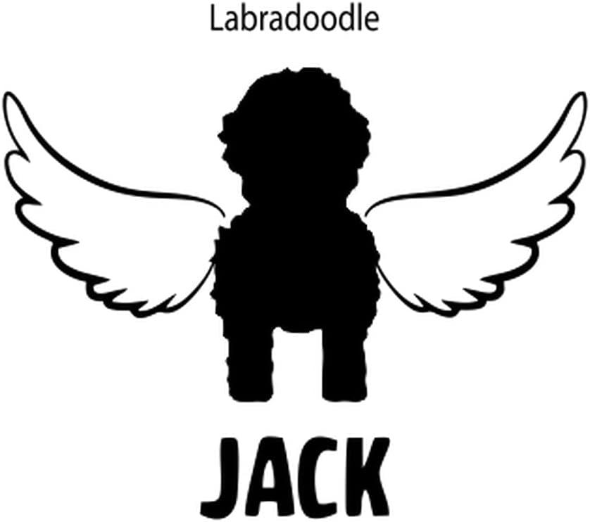 imagePersonalized in Memory of Labradoodle Dog Decal Sticker4 Wide