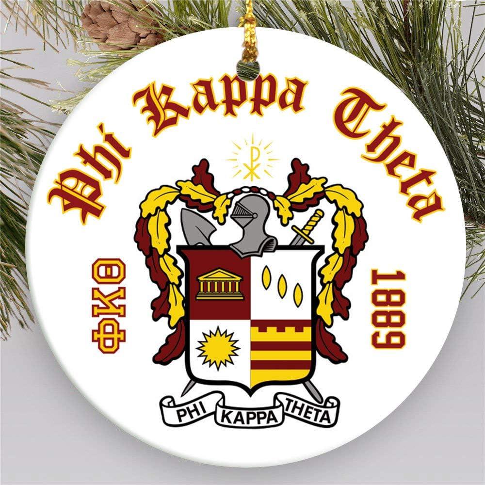 imagePhi Kappa Theta Round Christmas Shield Ornament