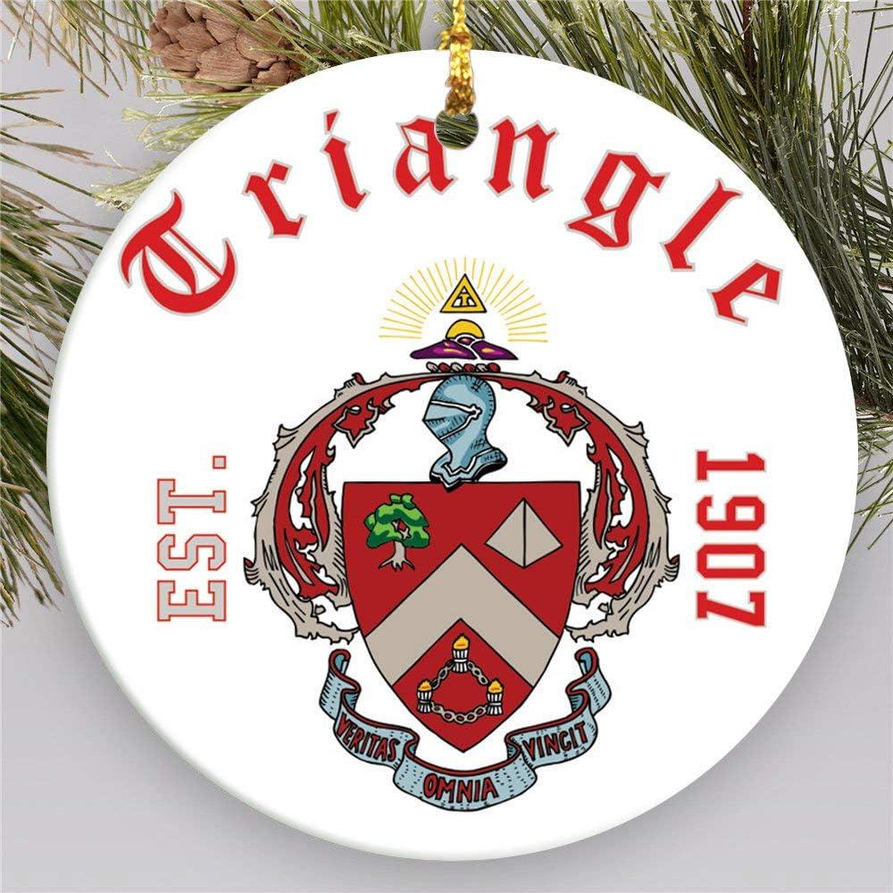 imageTriangle Round Christmas Shield Ornament