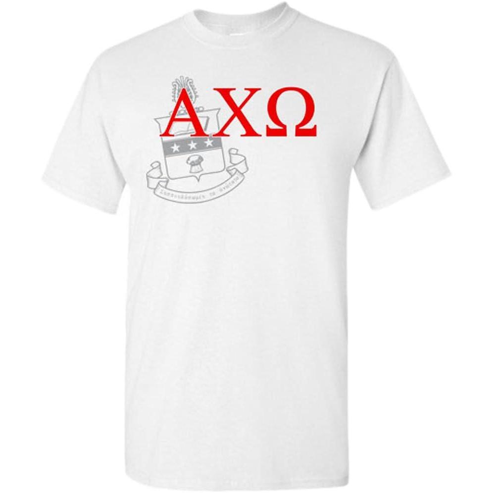 imageAlpha Chi Omega Greek Crest TShirtLight Grey