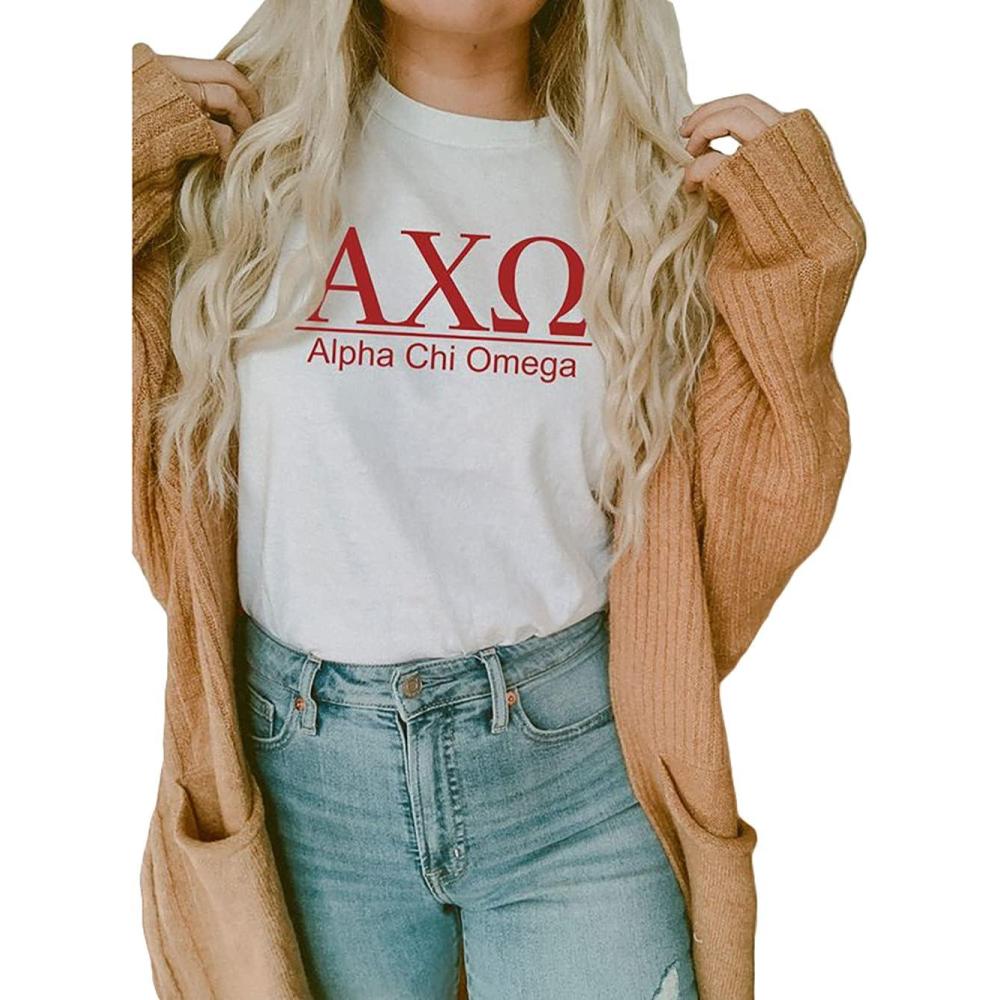 imageAlpha Chi Omega Heavyweight TShirtWhite