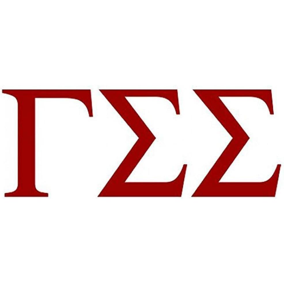 imageGamma Sigma Sigma Greek Letter Window Sticker Decal