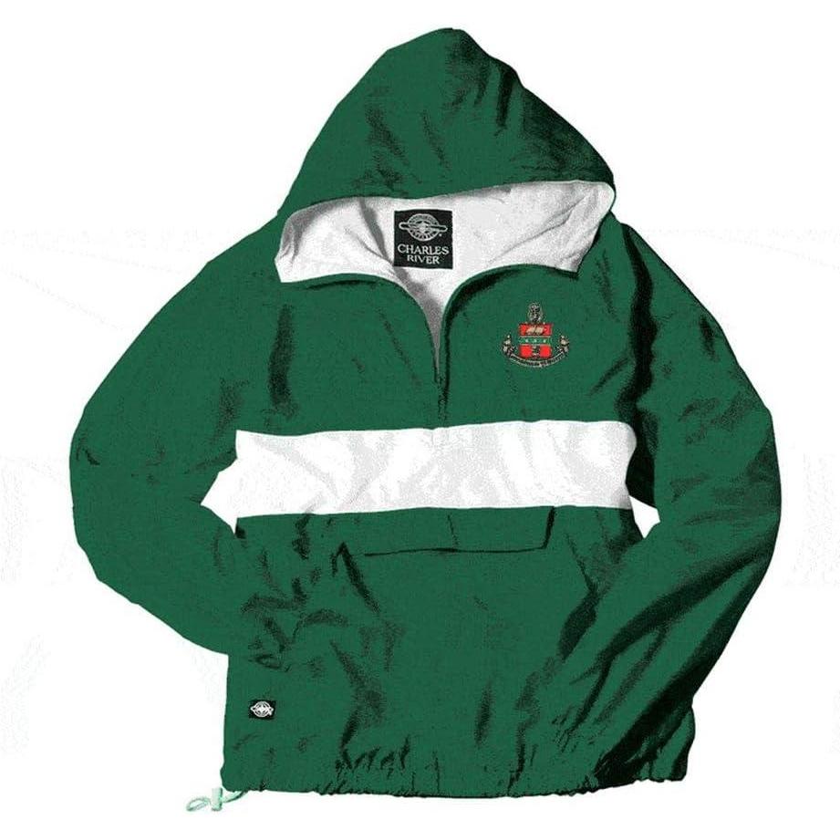 imageGreekgear Alpha Chi Omega AnorakForest GreenWhite