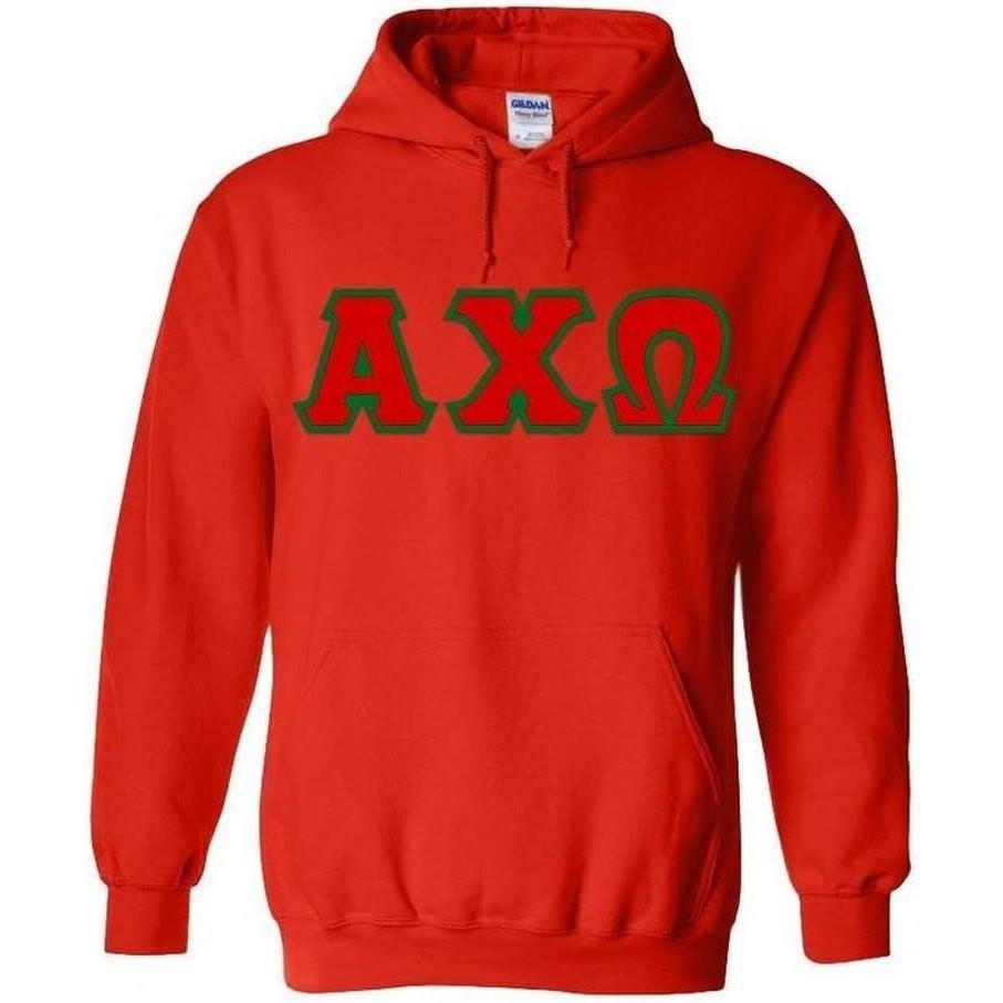 imageGreekgear Alpha Chi Omega Lettered HoodedRed