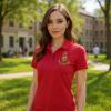 Alpha Chi Omega Emblem Polo(True Red)